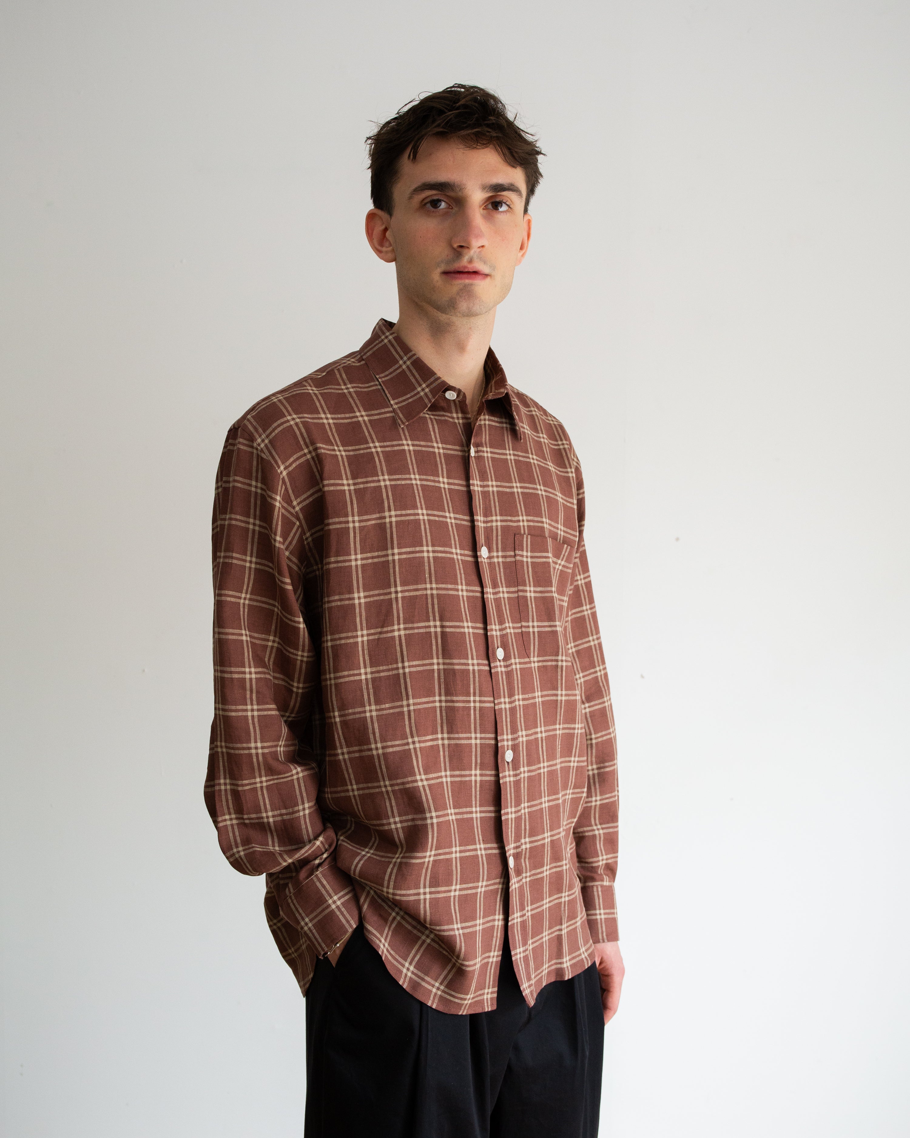 Arne Shirt - Brown Checked